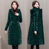 Down Coat Women's Mid Length Winter Thickened Over Knee Coat Solid Women's Coat Outer