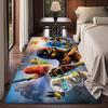 Мультяшные Коврики для Комнаты N-Ninjago Противоскользящие Впитывающие Воду Длинные Подушки Коврик для Спальни Бытовые Ковры
