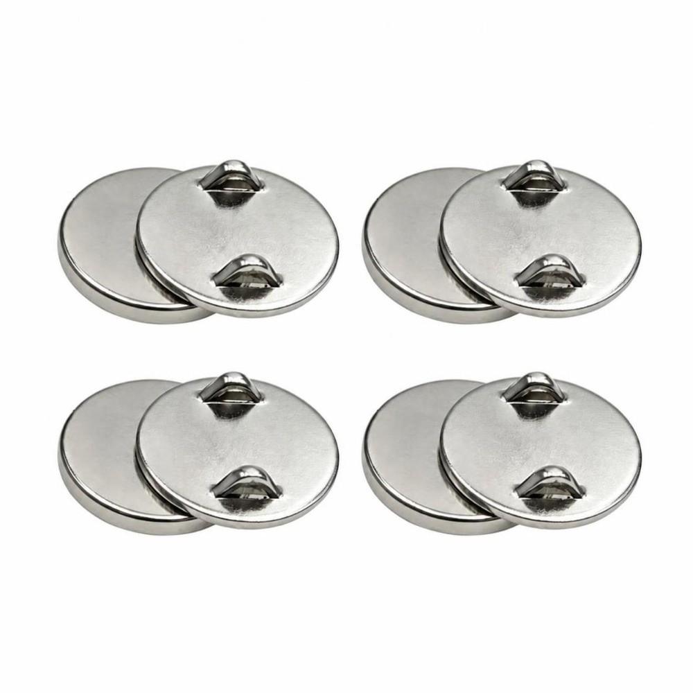 4Pairs Magnetic Pin Magnet Adapter Brooch to Fridge Magnet Lapel Pin Magnet Lapel Pin