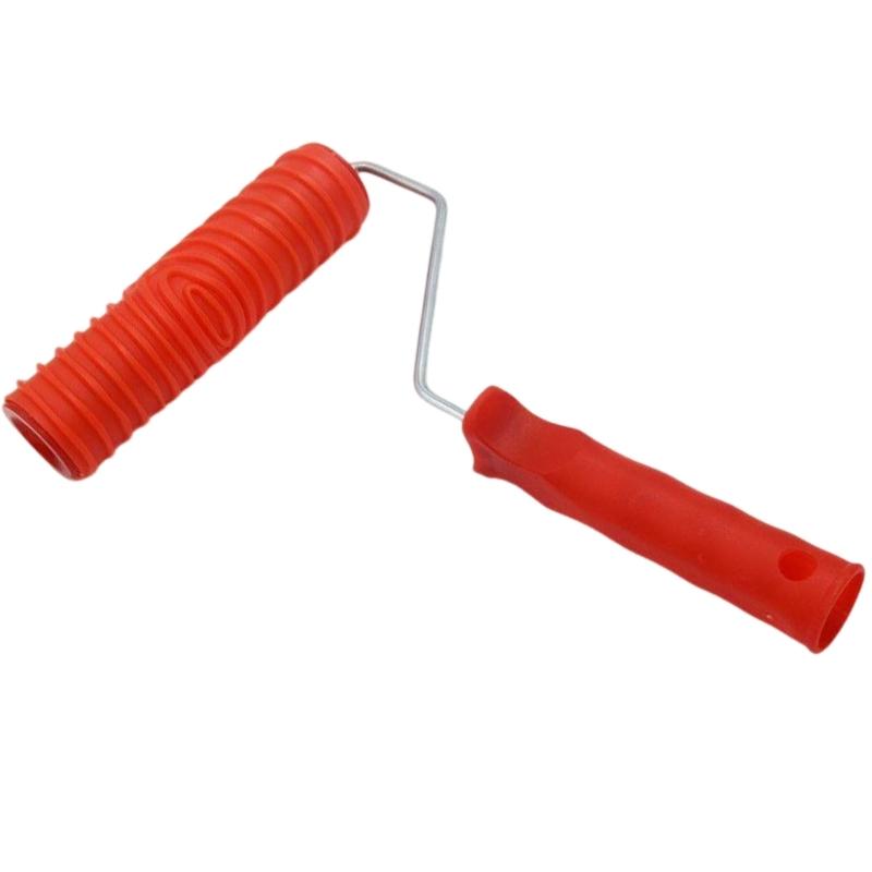 Текстурный ролик из каучукового дерева с реалистичным узором, инструмент для тиснения и покраски для легкого создания настенного искусства и декора дома