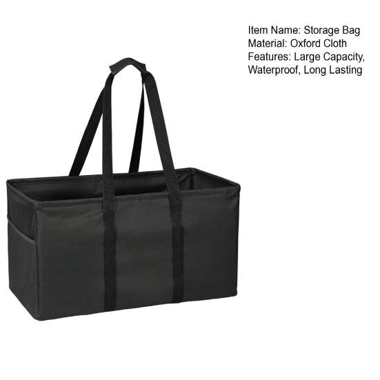 Многоразовая сумка для продуктов, складная хозяйственная сумка для покупок, вместительная, застежка-молния, водонепроницаемая, многофункциональная сумка-тоут с сетчатыми карманами