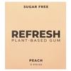 Refresh Gum Vegetable Gum, Peach, 12 Pieces