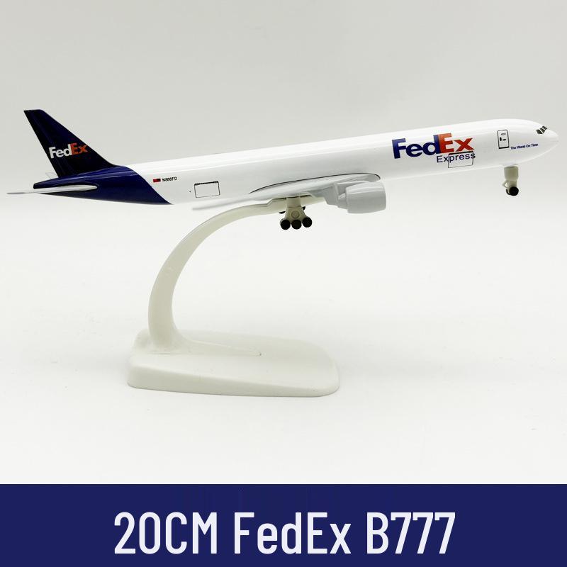 Модель Boeing 777 из сплава, 20 см - Статический дисплей Федеральной авиакомпании.
