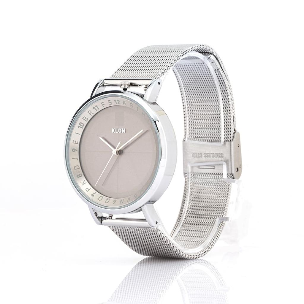 Klon Watch Solar Watch сменный ремешок Simple KLON SLIM SOLAR STYLE ENGRAVE TIME 38 мм мужские женские -SILVER MESH-