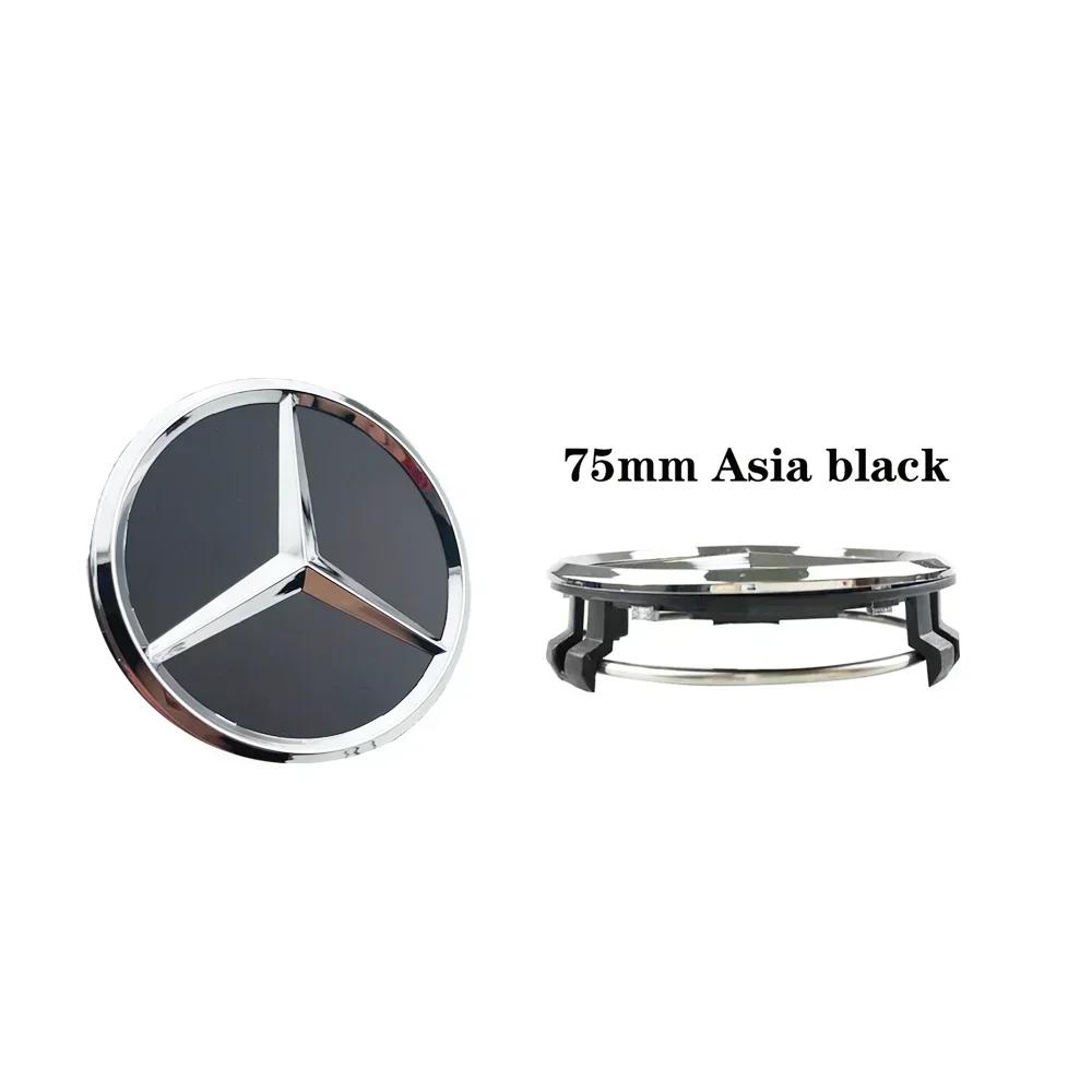 4pcs 75mm Car Wheel Center Caps Hub Caps Rims Cover Mercedes Benz AMG A B C S Class E GLA CLA GLB GLE GLK GLS Accessories