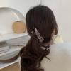 Girls Simple Cloth Folds Large Size Hair Claw Banana Clip Hair Accessories Ponytail Holder