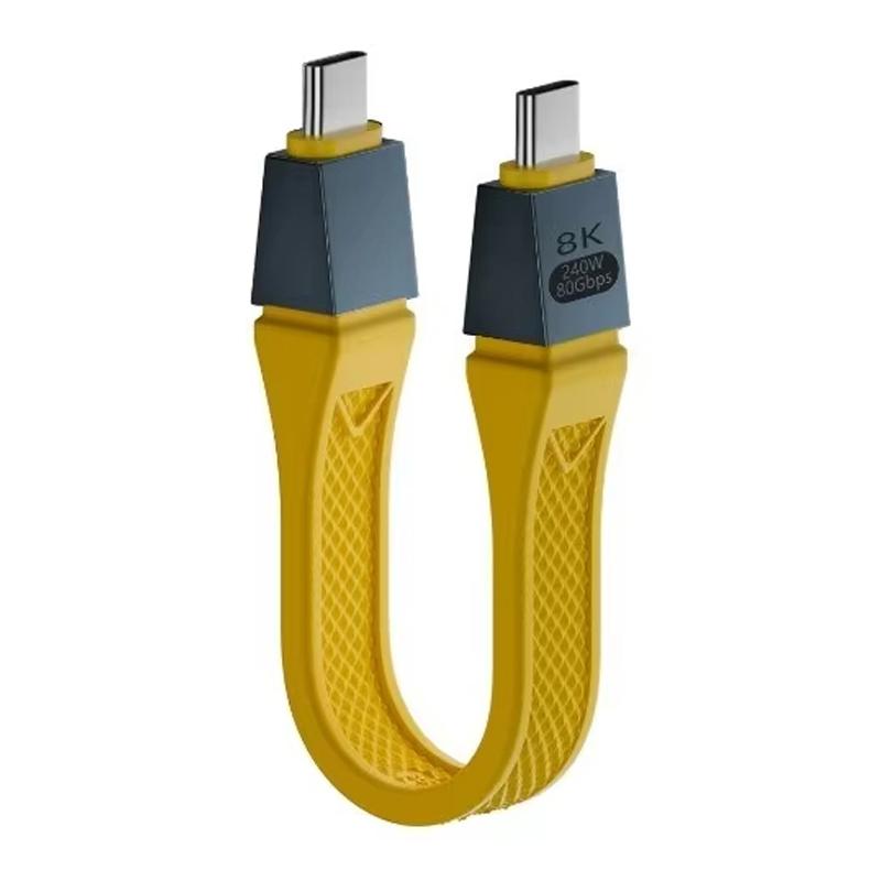 PD 240 Вт Type-C к Type-C для Thunderbolt 5 Полнофункциональный кабель для передачи данных Быстрая зарядка Вывод видео 8K Функциональная передача данных 80 Гбит/с