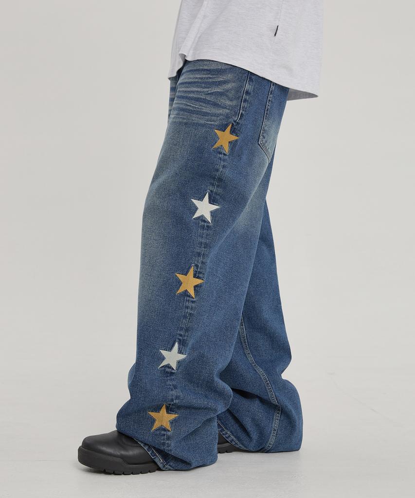 Джинсы WAIKEI Star Средне-синие
