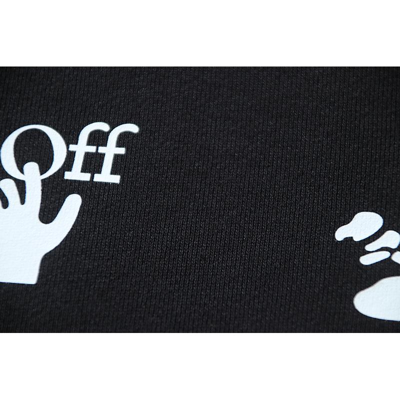 1242 Off-White 2026 Autumn/Winter New Angel Sports Car Arrow Printed Men's and Women's Round Neck Hoodie