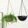 Succulent Hanging Planter Creative Sturdy Iron Detachable Chain  Flower Hanging Pot for Garden