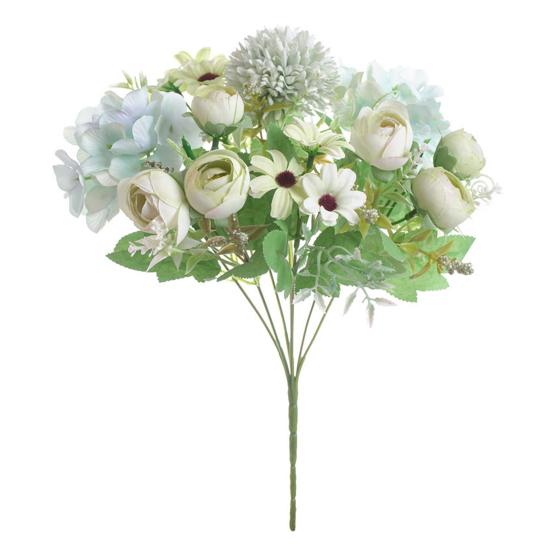 1 букет из шелковой ткани, искусственный цветок, украшение для дома и офиса, декор для свадебной вечеринки