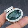 Зеленый аметист этнический кулон из стерлингового серебра 925 пробы 1,54" k5g72