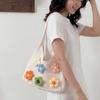 Breathable Knitted Tote Bag Sweet Seaside Vacation Handbag Trendy Crochet Shoulder Bag  Female