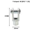 M6*1.0 M10*1.25 SC Стандартный Цилиндр Y-образный Фитинг С Штифтовым Соединителем MAL/MA Цилиндр Пневматические Компоненты DIY Аксессуары