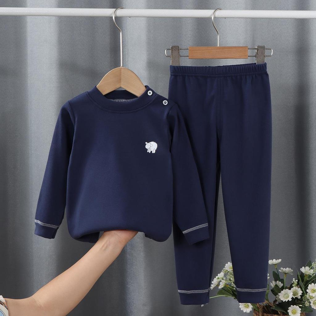 Children's Underwear Set Hot Autumn Winter Boys' and Girls' Long Sleeve Pajamas Baby's Autumn Clothes and Pants