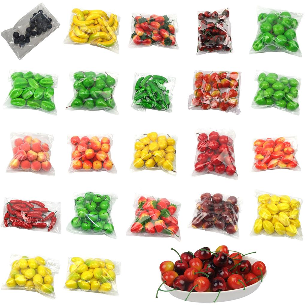 20pcs Simulation Artificial Fruit Lemon Orange for Restaurant Hotel Home Garden Wedding Kitchen Decoration Photo Props