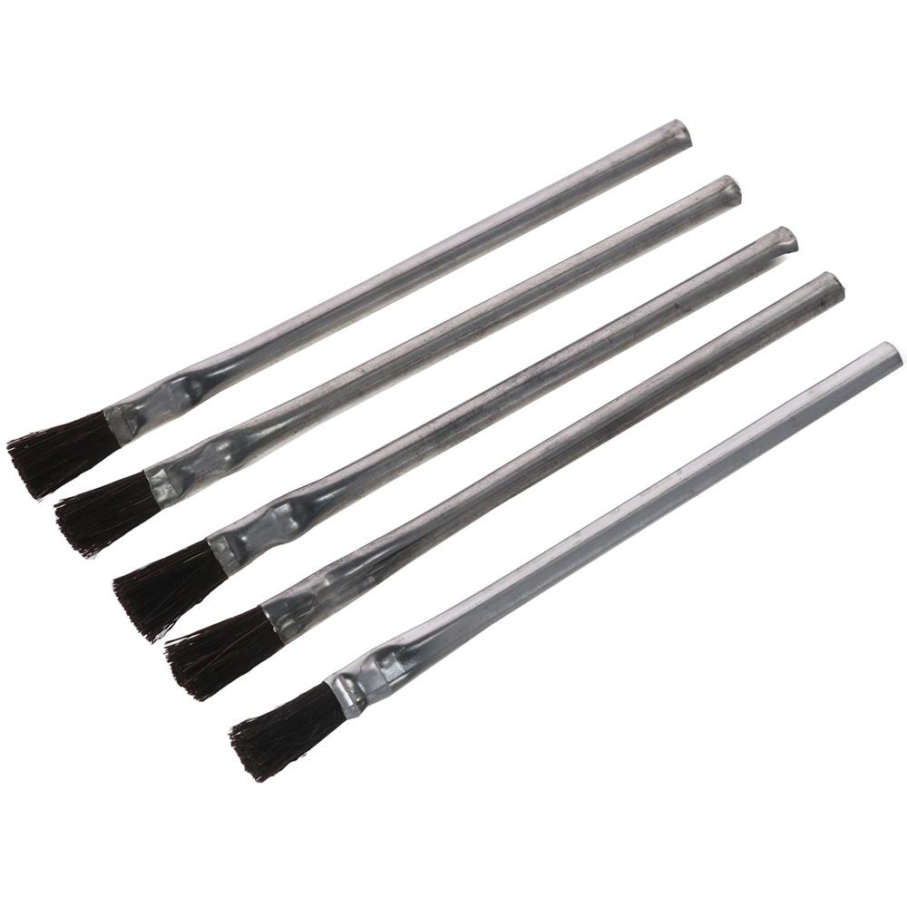 Horse Hair Bristles Epoxy Wood Glue Brush Tin Handle Acid Flux Brushes  Home, School, Shop