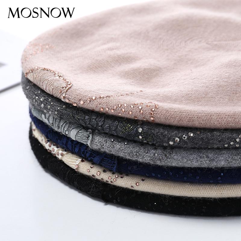 Капот Femme для женщин берет из хлопка и шерсти брендовые вязаные модные осенне-зимние шапки с цветочным принтом для женщин