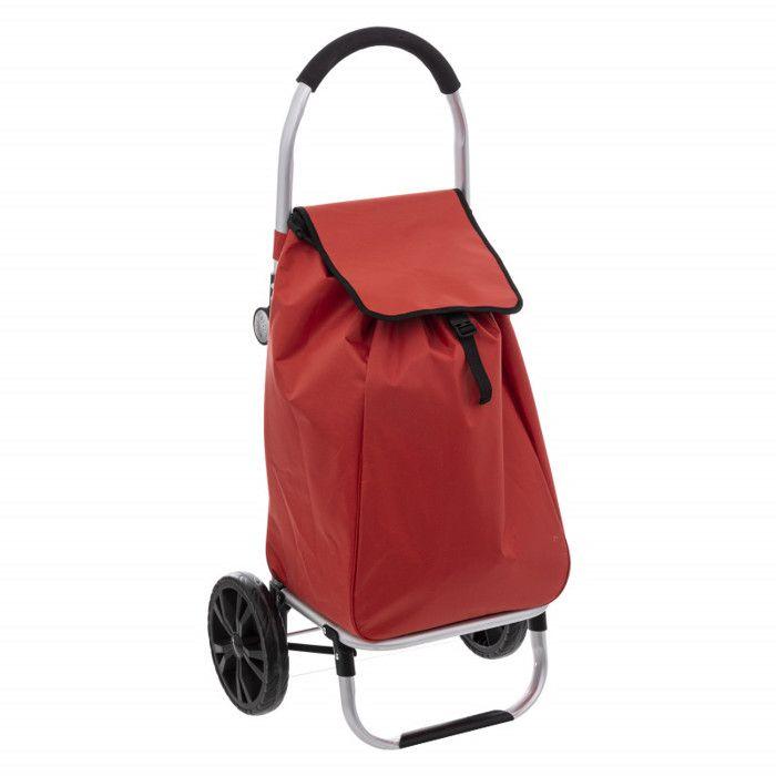 Atmosphera 2-wheel Folding Market Trolley - Nacarat Pink