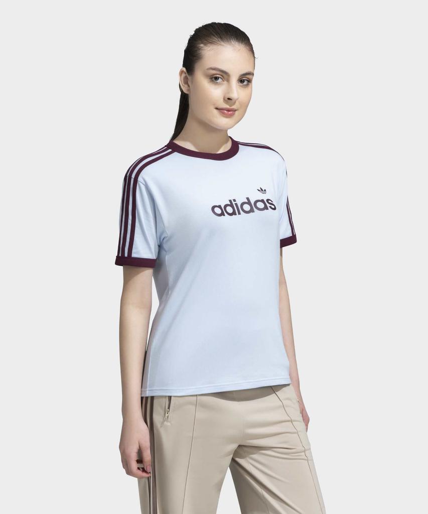 adidas Линейная футболка - Небесный Кристалл: Бордовый / Kg3714