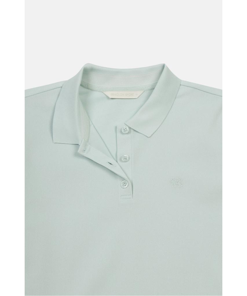 Koolongseupocheu Женская Поло с коротким рукавом Мох Сухой Sorona T-shirt Tvtcm26502Lmi