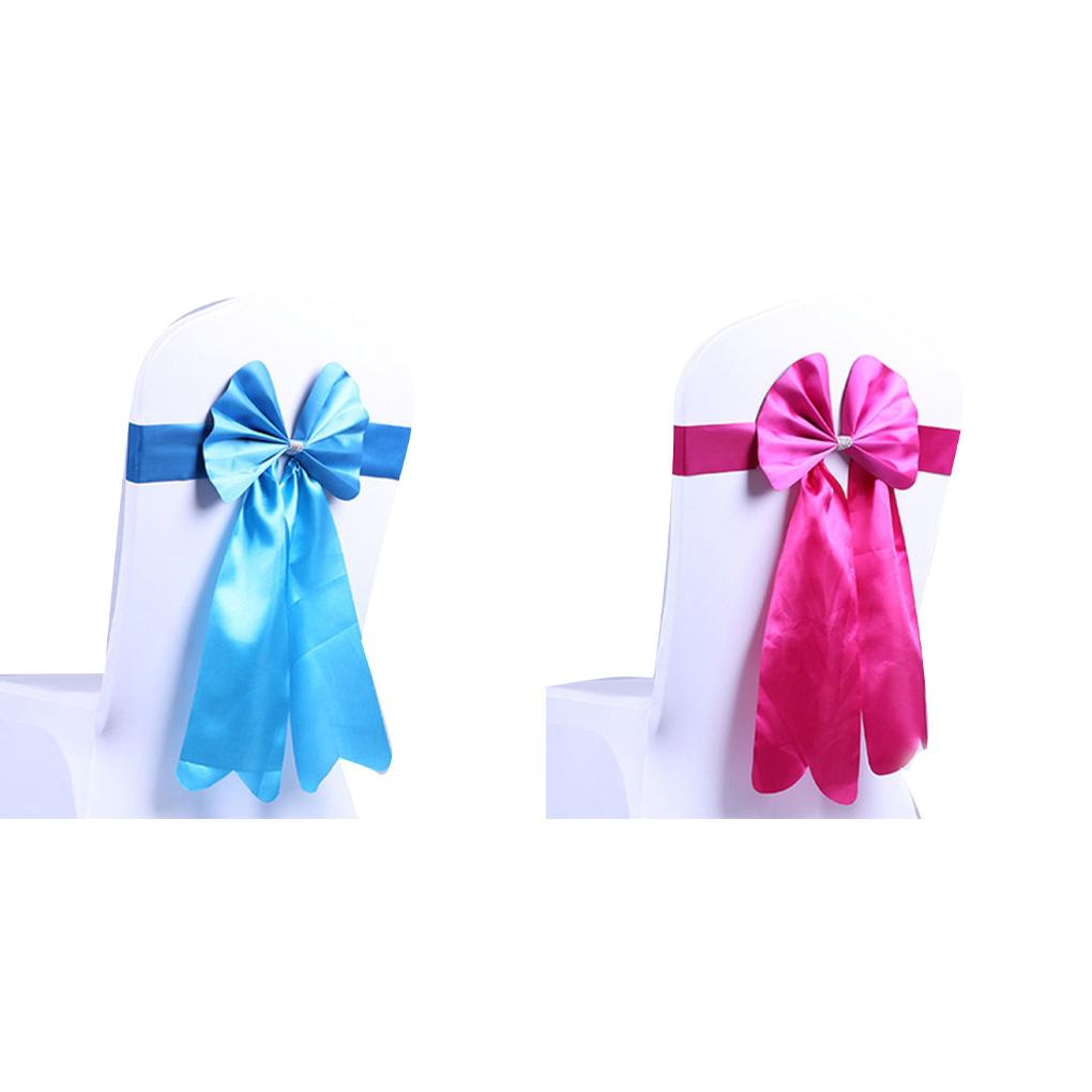 Эластичный чехол для стула с бантом, пояса, лента против морщин, свадебный декор для стула