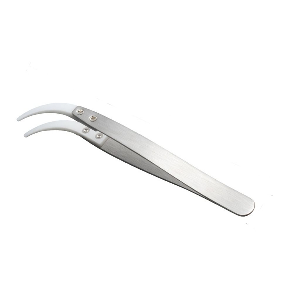 Керамические пинцеты с прямыми/изогнутыми кончиками, антистатические промышленные пинцеты, зажимной инструмент