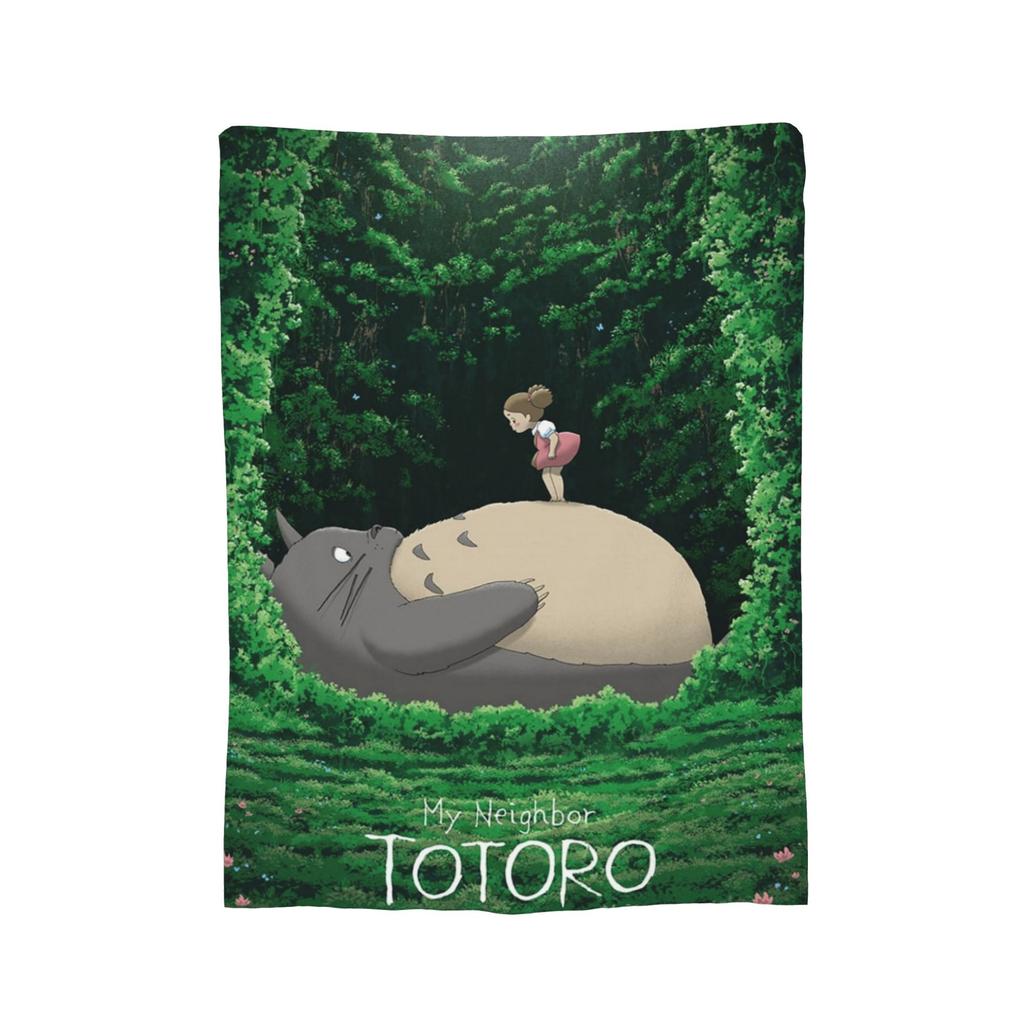 Anime Tonari No Totoro blanket Cover Fleece T-Totoros Cute Warm Throw blanket for Home Couch Bedroom Quilt