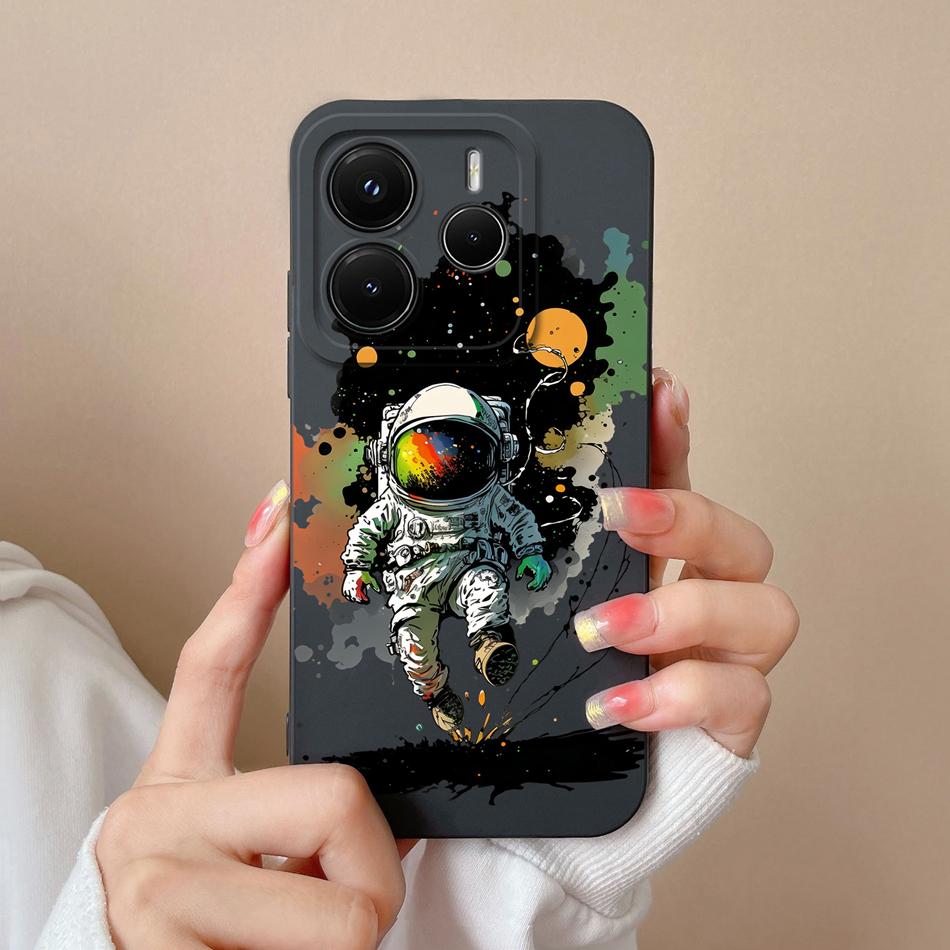Чехол для Redmi Note 14 Pro Plus Мультяшный Высококачественный Чехол для Телефона Для Xiaomi Redmi Note14 Pro+ Мягкий Жидкий Силикон Задние Крышки