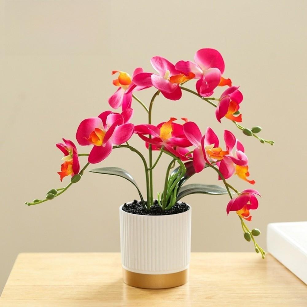 Цветок Фаленопсис Искусственные Цветы Имитация Бонсай Орхидея Новая Поддельная Фаленопсис