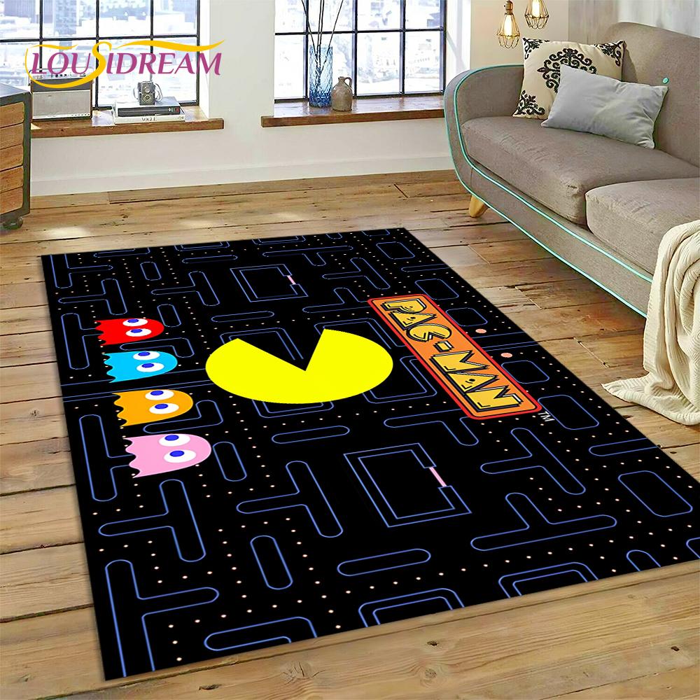 Retro Pacman-n Classics Game Rug Carpet for Living Room Bedroom Home Decor,Floor Mat Non-slip Decoration for Sofa Doormat Kids