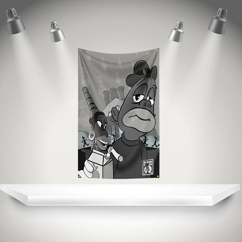 Баннер музыкальной рок-группы THE J-jay-z Flag, Баннер с HD-печатью, Гобелен для выставки, Для фанатов музыкальных групп, Декор для гаража