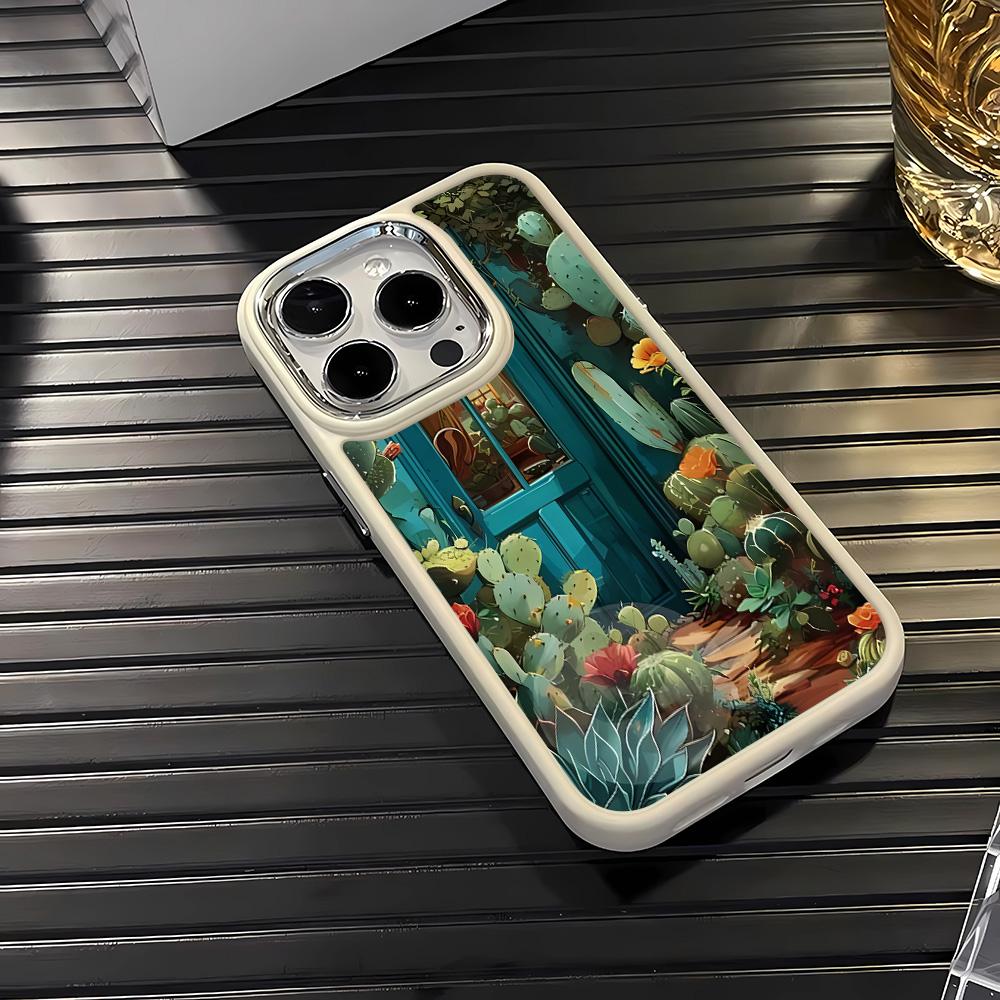 Чехол для телефона 'Растения в доме' для iPhone 16 15 14 13 12 11 Pro Max Чехол для iPhone 16 15 14 13 12 11 X XS XR 7 8 Plus Чехол