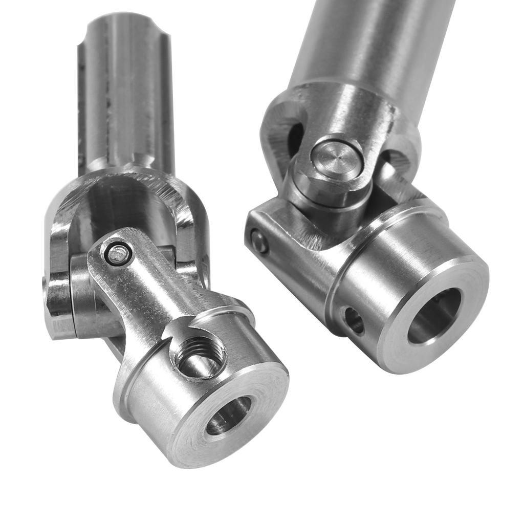 2pcs Stainless Steel Internal Spline Drive Shaft 39-45mm 54.5mm-62mm for 1/18 RC Crawler Car TRX4M Upgrade Parts