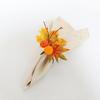 Double Pumpkin And Maple Leaf Napkin Rings Set Fall Thanksgiving Table Decor With Artificial Wreath For Halloween Dinner Party