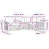 Outdoor Sofa Set with Cushions 4 pcs Natural and Cream
