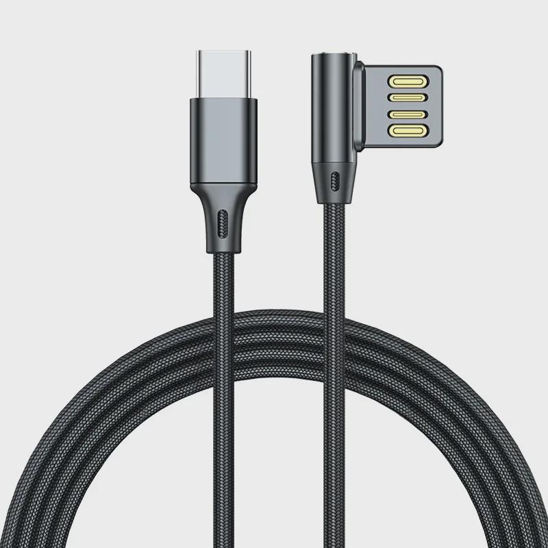 5A USB-кабель для быстрой зарядки с коленчатым разъемом для автомобиля, с глухой заглушкой, доступен в размерах 0,5 м и 2 м