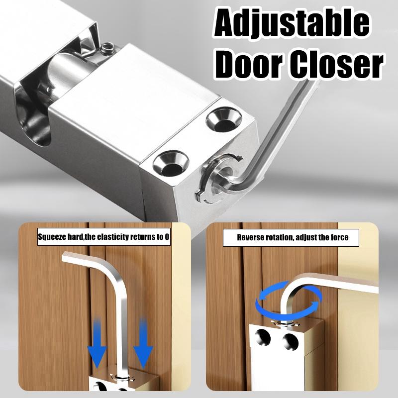 Дверной замок 20-40 кг, автоматический прочный доводчик для мебели, фурнитура из нержавеющей стали, регулируемая поверхность, доводчик для двери