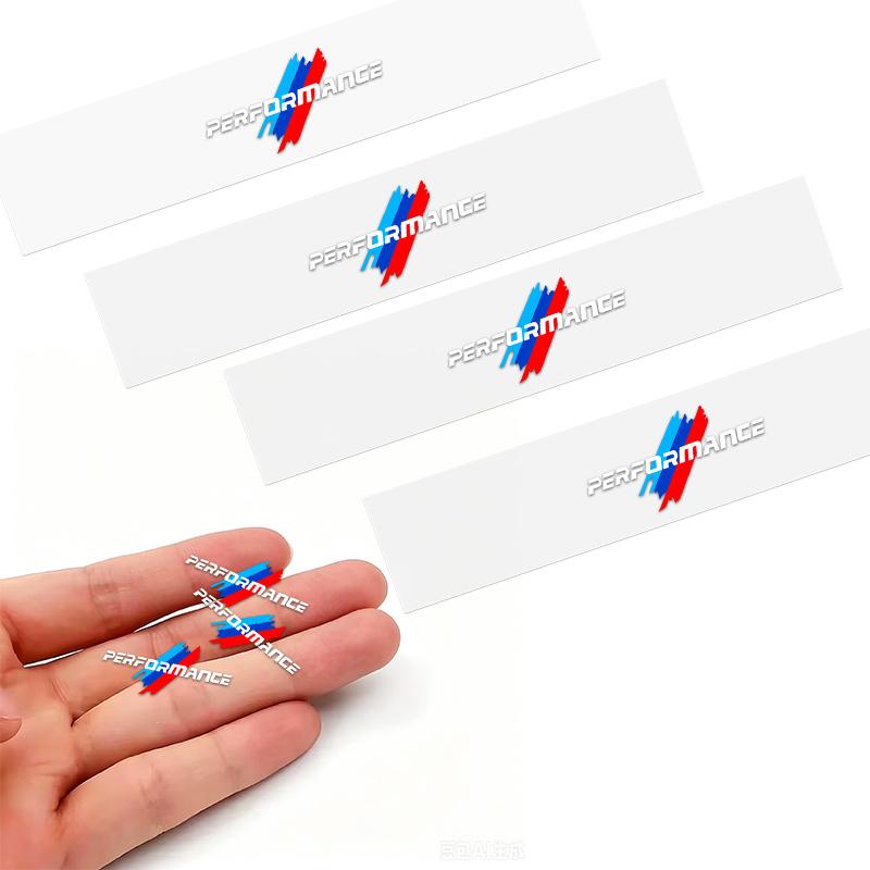 5/10PCS Car Interior Sticker Creative Badge Stickers Waterproof For BMW M Performance M3 M5 M6 F01 F20 F10 F13 X5 F11 G20 X3 X1 gjbf54