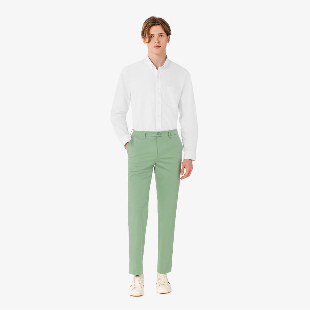 Lacoste Мужская хлопковая рубашка Оксфорд свободного кроя CH165E-56G001