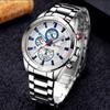 Fashion Full Stainless Steel Watches Top Brand CURREN Casual Mens Watch Analog Sport Wristwatch Quartz Clock Male Erkek Saat 8275
