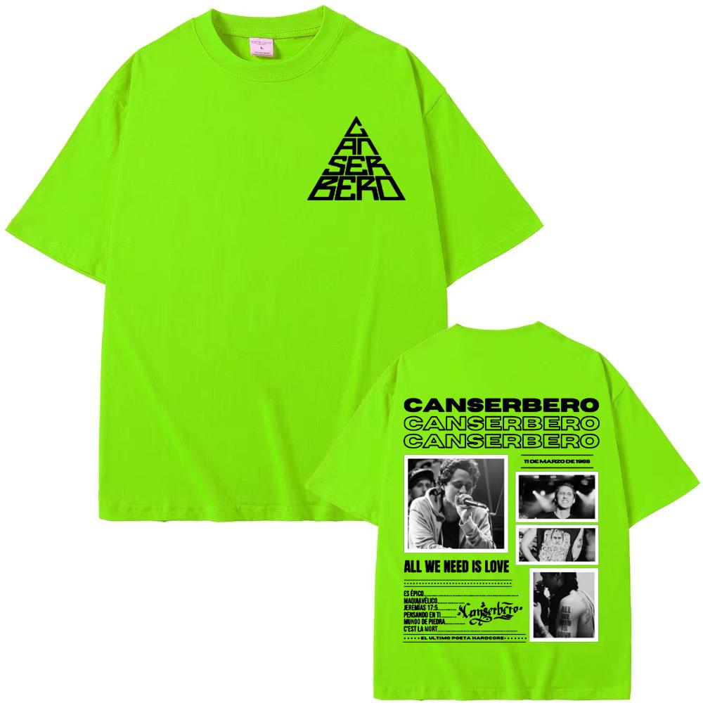 Canserbero All We Need Is Love Album 2025 Tour Tshirts Unisex Unisex Harajuku Vintage Oversized T Shirt Cotton High Quality Tshirt