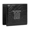 Balenciaga X NBA Collaboration Cash Art Embroidery Brand Logo Print Lambskin Wallet Men wallet Black 8660482ACFP1000