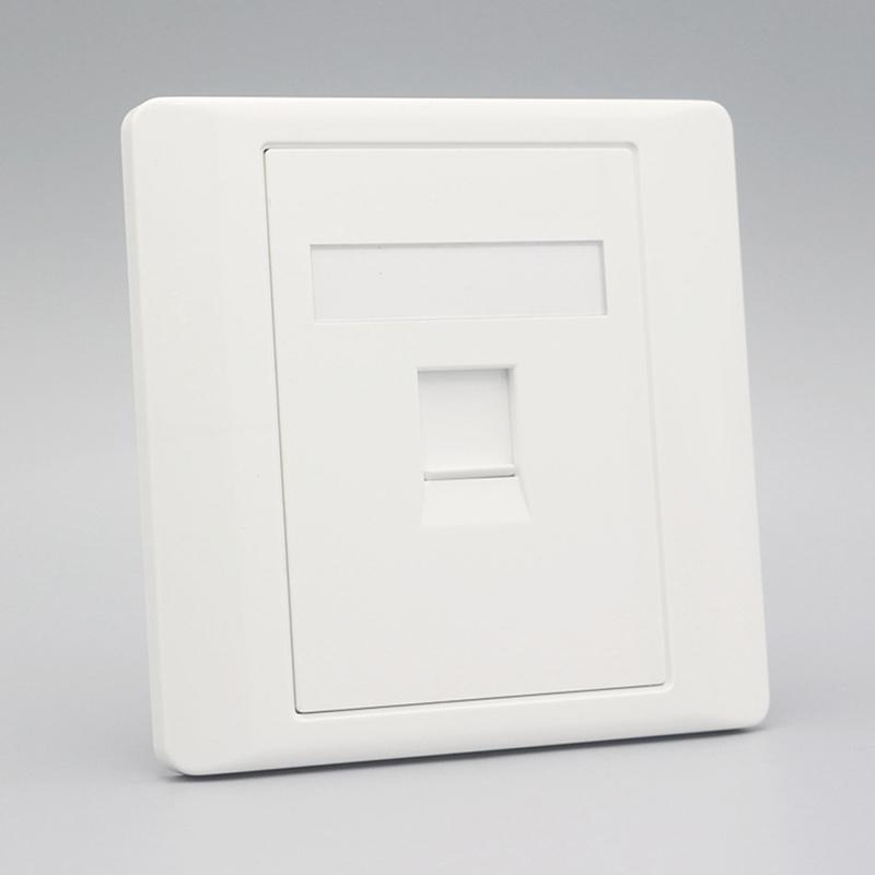 86 Type Network Ethernet LAN Gigabit RJ45 Cat6 Outlet Socket Keystone Faceplate