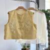 2025 лето вышитый жилет новый жаккардовый верхний жилет модный универсальный