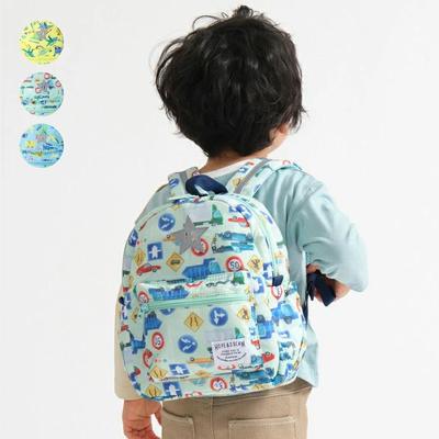 [Детская одежда] Kids Foret (Детский Форет) Водоотталкивающий рюкзак со сплошным рисунком динозавра/рабочего автомобиля SL B81821
