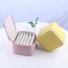 PU Leather Earring Storage Case with Small Pouches Jewelry Packing Bag Simple Jewelry Box  Ring