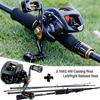 SOUGAYILANG 2.1m/2.4M Casting Fishing Rod Reel Combos with 4 Section Baitcaster Rod and 13BB Casting
