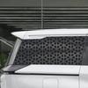 Черный матовый сотовый автостикер для бокового окна автомобиля, виниловая наклейка для украшения треугольного окна,