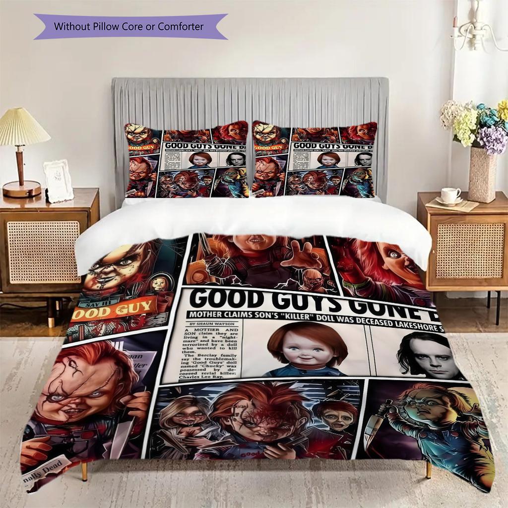 The Horror Movie Set Threepiece Set 1 Duvet Cover 2 Pillowcase Without Core Duvet Cover And Pillowcase Bedding Set Christmas Birthday Gift